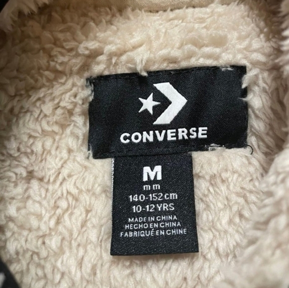 Converse Girls Cropped Hoodie, Size M (10/12) - Picture 5 of 5